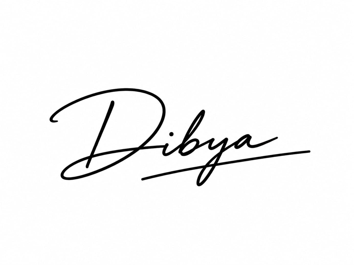 Dibya’s handwritten signature